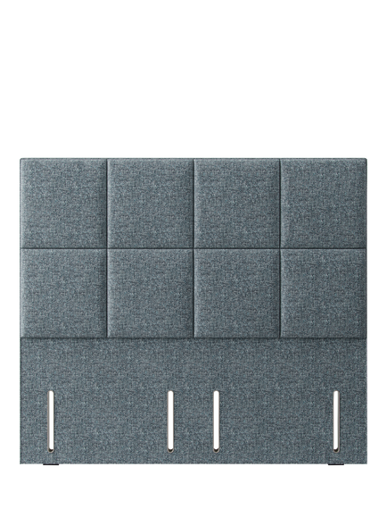 Hypnos Victoria Euro Slim Upholstered Headboard, Super King Size, Arvalli Storm