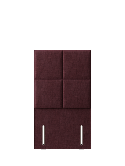 Hypnos Victoria Euro Slim Upholstered Headboard, Single, Premium Tanzanite