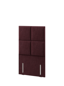 Hypnos Victoria Euro Slim Upholstered Headboard, Single - view 2, Premium Tanzanite