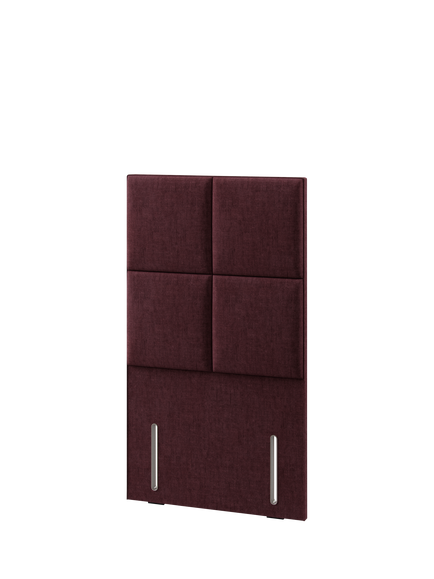 Hypnos Victoria Euro Slim Upholstered Headboard, Single - view 2, Premium Tanzanite