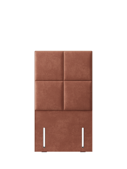 Hypnos Victoria Euro Slim Upholstered Headboard, Single, Foyle Sienna
