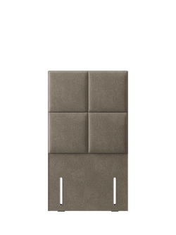 Hypnos Victoria Euro Slim Upholstered Headboard, Single, Derwent Mushroom