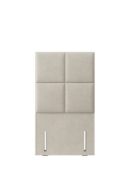 Hypnos Victoria Euro Slim Upholstered Headboard, Single, Brooklyn Shell