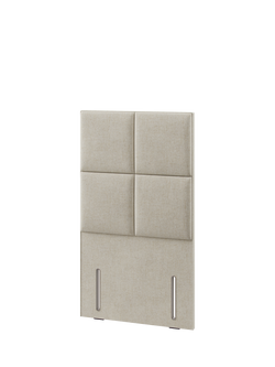 Hypnos Victoria Euro Slim Upholstered Headboard, Single - view 2, Brooklyn Shell