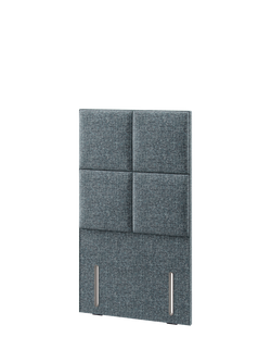 Hypnos Victoria Euro Slim Upholstered Headboard, Single - view 2, Arvalli Storm