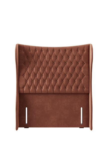 Hypnos Elizabeth Extra Wide Upholstered Headboard, Double, Foyle Sienna