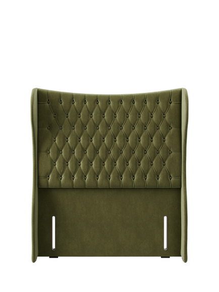 Hypnos Elizabeth Extra Wide Upholstered Headboard, Double, Severn Fern