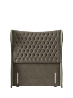 Hypnos Elizabeth Extra Wide Upholstered Headboard, Double, Derwent Mushroom