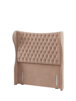 Hypnos Elizabeth Extra Wide Upholstered Headboard, Double - view 2, Atlas Orchid