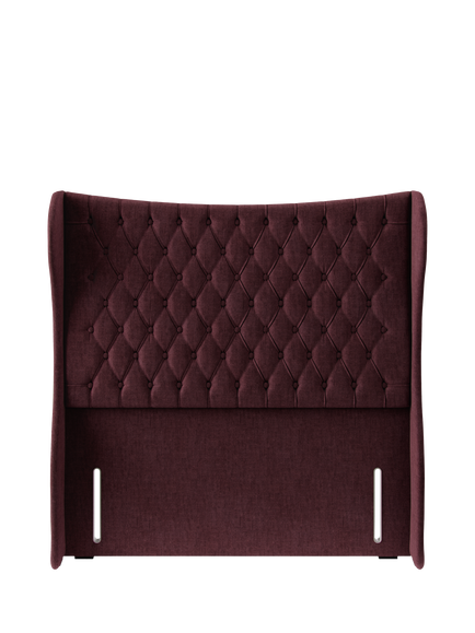 Hypnos Elizabeth Extra Wide Upholstered Headboard, King Size, Premium Tanzanite