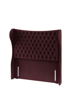 Hypnos Elizabeth Extra Wide Upholstered Headboard, King Size - view 2, Premium Tanzanite