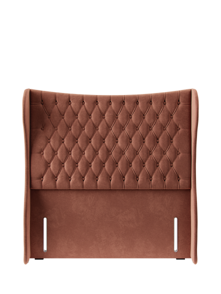 Hypnos Elizabeth Extra Wide Upholstered Headboard, King Size, Foyle Sienna