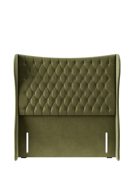 Hypnos Elizabeth Extra Wide Upholstered Headboard, King Size, Severn Fern