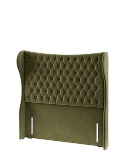Hypnos Elizabeth Extra Wide Upholstered Headboard, King Size - view 2, Severn Fern