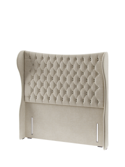 Hypnos Elizabeth Extra Wide Upholstered Headboard, King Size - view 2, Brooklyn Shell