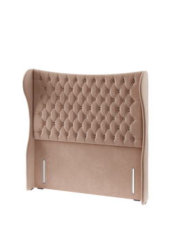 Hypnos Elizabeth Extra Wide Upholstered Headboard, King Size - view 2, Atlas Orchid