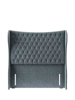 Hypnos Elizabeth Extra Wide Upholstered Headboard, King Size, Arvalli Storm