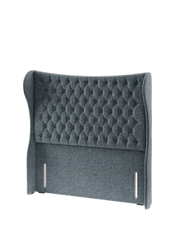 Hypnos Elizabeth Extra Wide Upholstered Headboard, King Size - view 2, Arvalli Storm