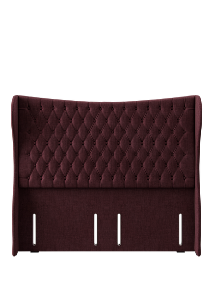 Hypnos Elizabeth Extra Wide Upholstered Headboard, Super King Size, Premium Tanzanite