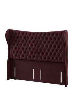 Hypnos Elizabeth Extra Wide Upholstered Headboard, King Size - view 2, Premium Tanzanite