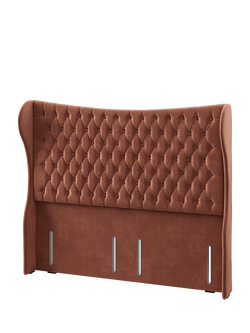 Hypnos Elizabeth Extra Wide Upholstered Headboard, King Size - view 2, Foyle Sienna