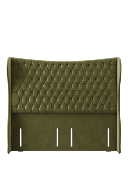 Hypnos Elizabeth Extra Wide Upholstered Headboard, Super King Size, Severn Fern