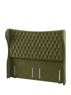 Hypnos Elizabeth Extra Wide Upholstered Headboard, King Size - view 2, Severn Fern