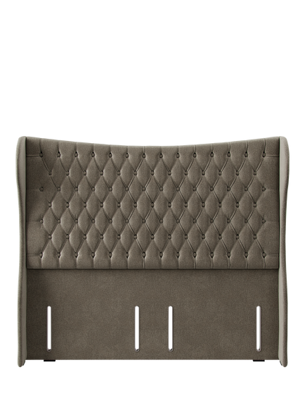 Hypnos Elizabeth Extra Wide Upholstered Headboard, Super King Size, Derwent Mushroom