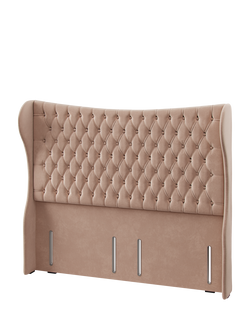 Hypnos Elizabeth Extra Wide Upholstered Headboard, King Size - view 2, Atlas Orchid
