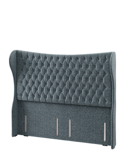 Hypnos Elizabeth Extra Wide Upholstered Headboard, King Size - view 2, Arvalli Storm