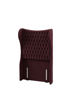 Hypnos Elizabeth Extra Wide Upholstered Headboard, Single - view 2, Premium Tanzanite