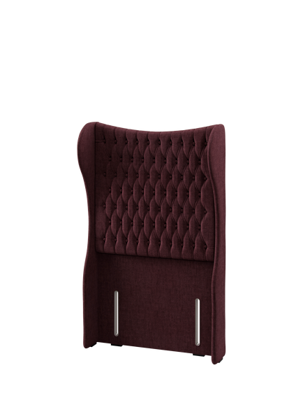 Hypnos Elizabeth Extra Wide Upholstered Headboard, Single - view 2, Premium Tanzanite