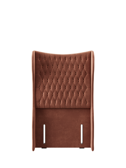 Hypnos Elizabeth Extra Wide Upholstered Headboard, Single, Foyle Sienna