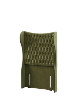 Hypnos Elizabeth Extra Wide Upholstered Headboard, Single - view 2, Severn Fern