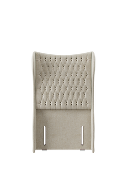 Hypnos Elizabeth Extra Wide Upholstered Headboard, Single, Brooklyn Shell