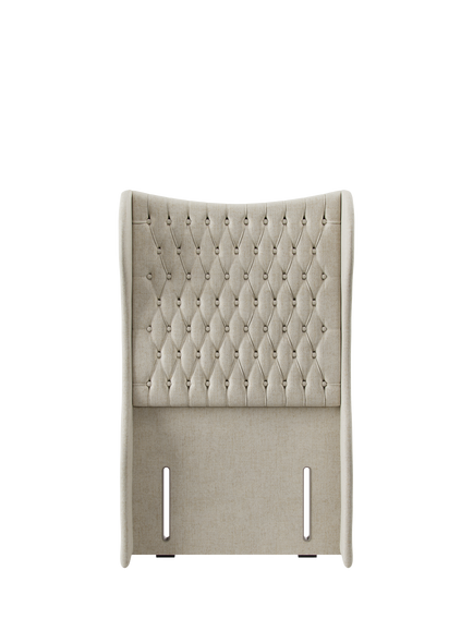 Hypnos Elizabeth Extra Wide Upholstered Headboard, Single, Brooklyn Shell