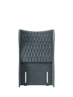 Hypnos Elizabeth Extra Wide Upholstered Headboard, Single, Arvalli Storm