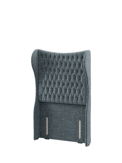 Hypnos Elizabeth Extra Wide Upholstered Headboard, Single - view 2, Arvalli Storm