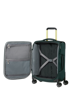 Samsonite Respark 55cm Double Wheel Cabin Spinner Suitcase, 59L, Dark Teal - view 2, Dark Teal