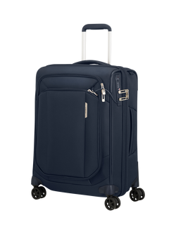 Samsonite Respark 55cm Expandable Cabin Spinner Suitcase, 61L, Midnight Blue