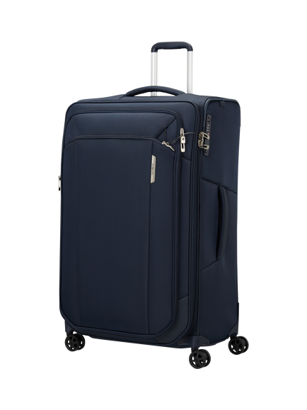 Samsonite Respark Spinner 4-Wheel 79cm Expandable Large Suitcase, Midnight Blue