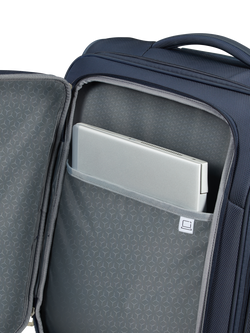 Samsonite Respark 55cm 2-Wheel Upright Cabin Case, 61L - view 2, Midnight Blue