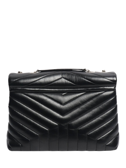 Pre-loved SAINT LAURENT Loulou Quilted Leather Shoulder Bag, Black - view 2, Black