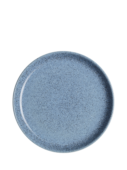 Denby Studio Blue Flint Stoneware Small Coupe Plate, 17cm, Blue