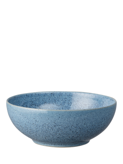 Denby Studio Blue Flint Stoneware Cereal Bowl, 17cm, Blue