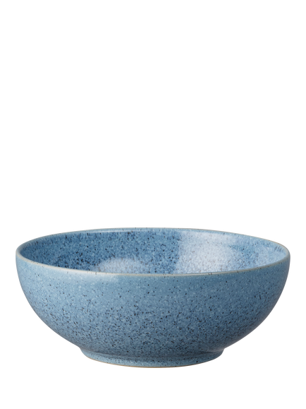 Denby Studio Blue Flint Stoneware Cereal Bowl, 17cm, Blue