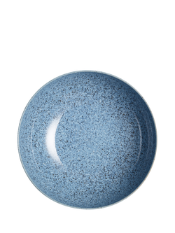 Denby Studio Blue Flint Stoneware Pasta Bowl, 22cm - view 2, Blue