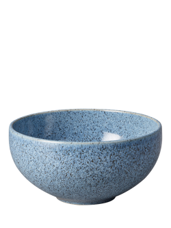 Denby Studio Blue Flint Stoneware Ramen Bowl, 17cm, Blue