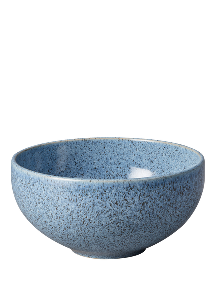Denby Studio Blue Flint Stoneware Ramen Bowl, 17cm, Blue