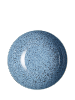 Denby Studio Blue Flint Stoneware Ramen Bowl, 17cm - view 2, Blue